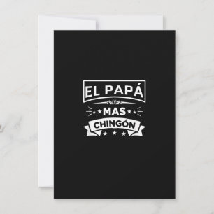 Convites O Papa Mas Chingon espanhol engraçado pais mexican