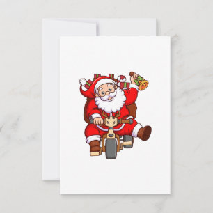 Convites o papai noel está entregando caixas de presentes d
