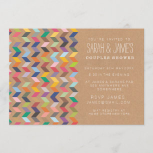 Convites O partido asteca de Chevron do chá dos casais