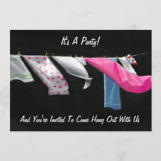 Convites O partido convida: Vindo pendure para fora