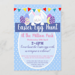 Convites o partido da páscoa da caça do ovo da páscoa