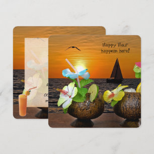 Convites O partido da praia do verão convida