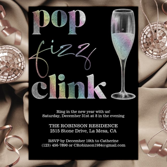 Convites O Partido da Véspera do Ano Novo Esmaga os Cheers  (Criador carregado)