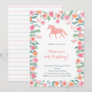 Convites O partido das lições do pônei da equitação co