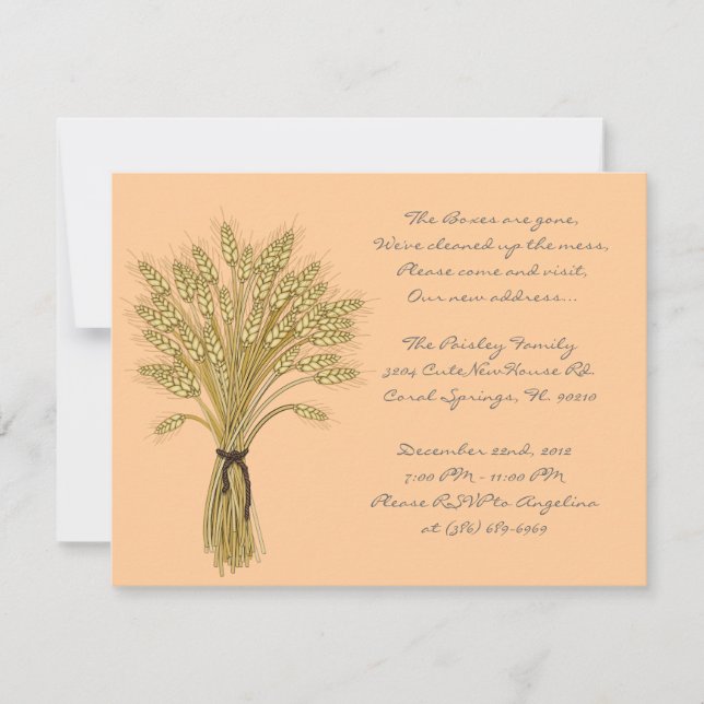 Convites O partido de aquecimento da casa doce BONITO (Frente)