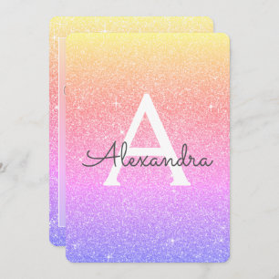 Convites O partido de galinha do brilho da faísca de Ombre