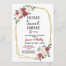 O partido do Housewarming floresce o vermelho Home