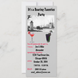 Convites O partido do tema dos anos 20 rujir convida