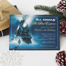 Convites O Partido Polar Express Pajama Slumber