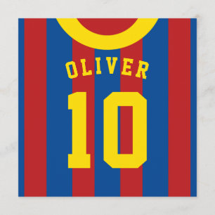 Convites O partido temático do jérsei de futebol convida 