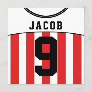 Convites O partido temático do jérsei de futebol convida o