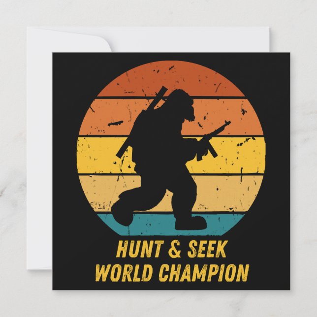 Convites O Pé Grande Não Quer Esconder-Se E Procurar Mais A (Frente)