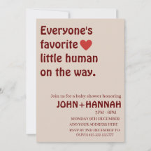 O pequeno humano favorito de todos no chá de frald