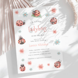 Convites O Pequeno Ladybug Está A Caminho Do Chá de fraldas