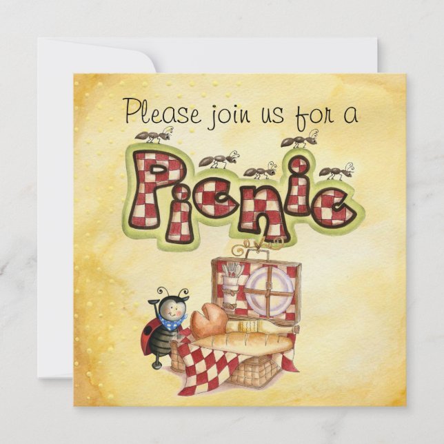 Convites o piquenique convida (Frente)