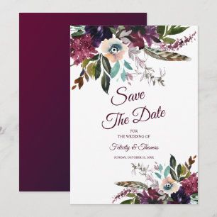 Convites O Planador Floral Branco Da Borda Salva A Data