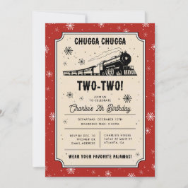 Convites O Polar Express | Chugga Chugga — Dois Aniversário