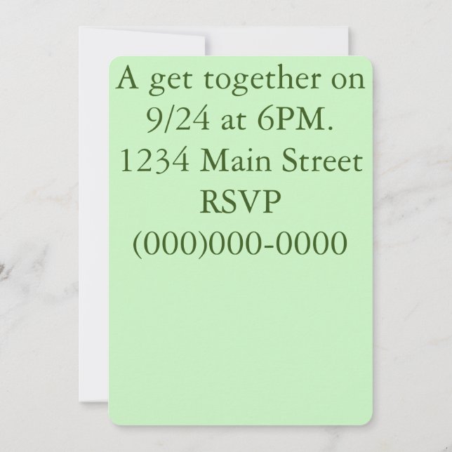 Convites O poser (Verso)