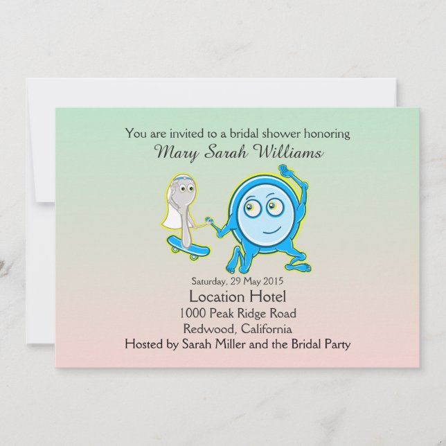 Convites O Prato Fugiu Com O Chá de panela Da Coluna (Frente)