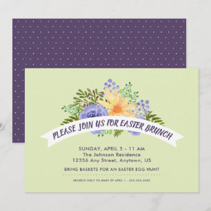 Convites O primavera da aguarela floresce a refeição