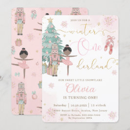 Convites O primeiro aniversario Nutcracker Winter Onederlan