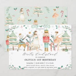 Convites O primeiro aniversario Nutcracker Winter Onederlan