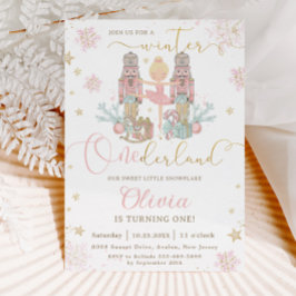 Convites O primeiro aniversario Nutcracker Winter Onederlan