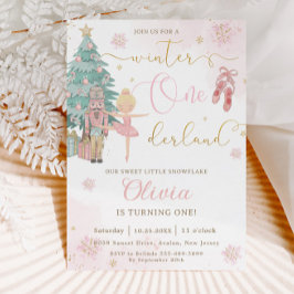 Convites O primeiro aniversario Nutcracker Winter Onederlan