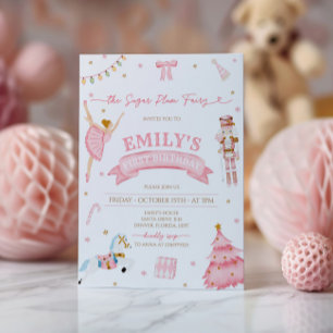 Convites O primeiro aniversario Nutcracker Winter Onederlan