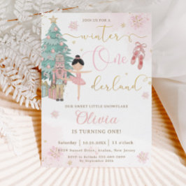 Convites O primeiro aniversario Nutcracker Winter Onederlan