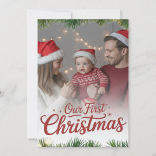 Convites O Primeiro Natal da Nossa Família Juntos