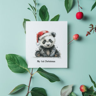 Convites O Primeiro Natal do Urso de Bambu, personalizado
