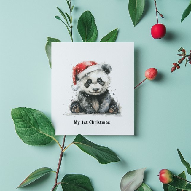 Convites O Primeiro Natal do Urso de Bambu, personalizado (Criador carregado)