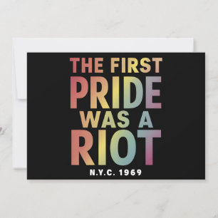 Convites O Primeiro Orgulho Foi Um Gay de Riot LGBT Ally Ra