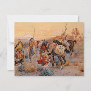 Convites O primeiro vagão de Charles M. Russell (1908)