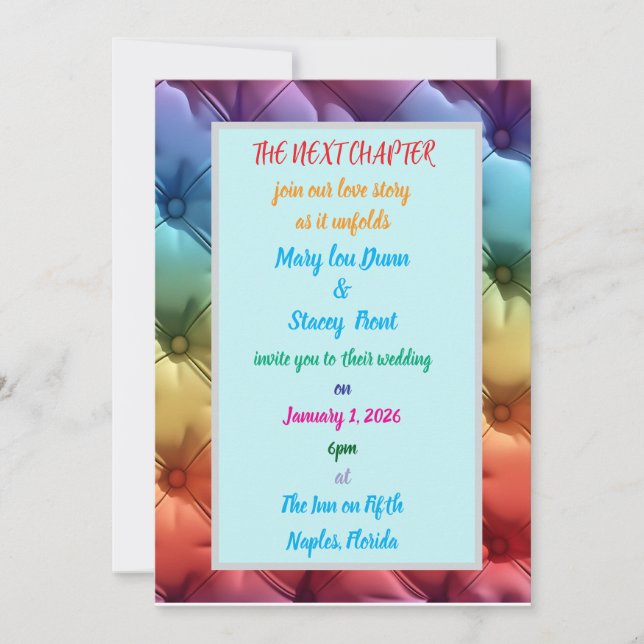 Convites o próximo capítulo junte-se à nossa história de am (Frente)