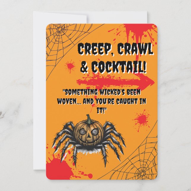 Convites O Pumpkin Headed Crawler (Frente)