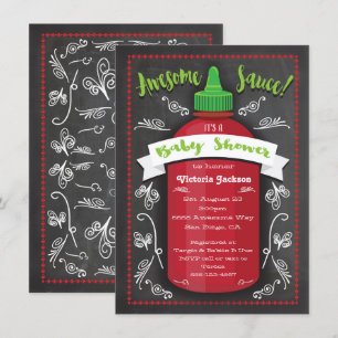 Convites O quadro impressionante do chá de fraldas do molh