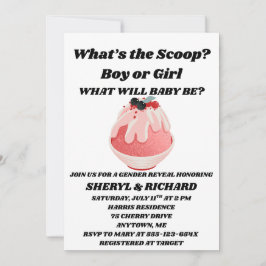 Convites O que é a festa de gênero Scoop