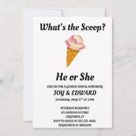 Convites O que é a festa de gênero Scoop