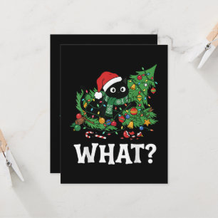 Convites O Que Gato Preto Engraçado Árvore de Natal