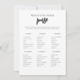 Convites O que há na sua carteira de Chás de panela