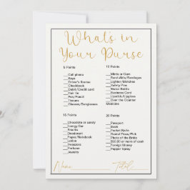 Convites O que há no Chá de panela branco da bolsa