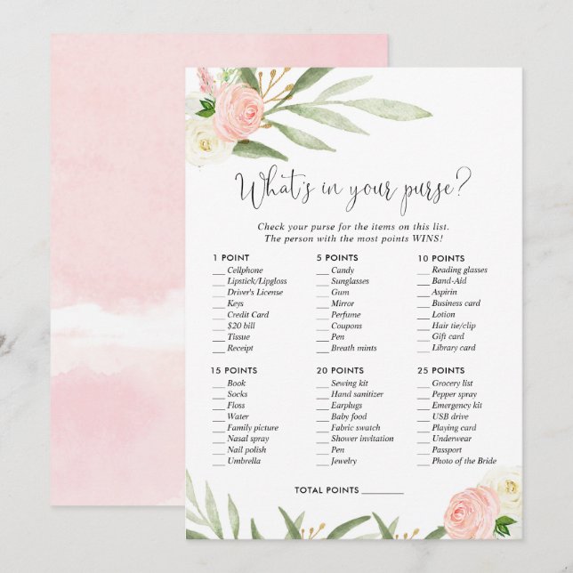 Convites O que há no seu jogo de chá de panela de bebê (Frente/Verso)