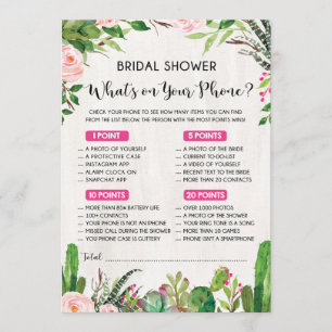 Convites O que há no seu jogo de Chá de panela Phone Fiesta