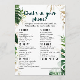 Convites O que há no seu telefone Safari Chá de fraldas Gam