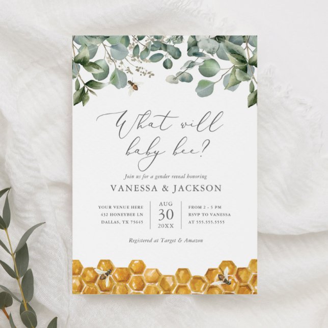 Convites O Que Irá O Bebê Ser Gênero Revelar Festa (Criador carregado)