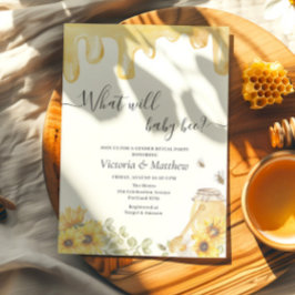 Convites O que o Baby Bee Girassol Raça Sexo Revela