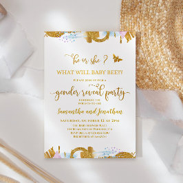 Convites O Que O Bebê Será O Tema Do Gênero Revelar