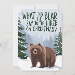 Convites O Que O Urso Disse Para Caminhar No Natal Engraçad